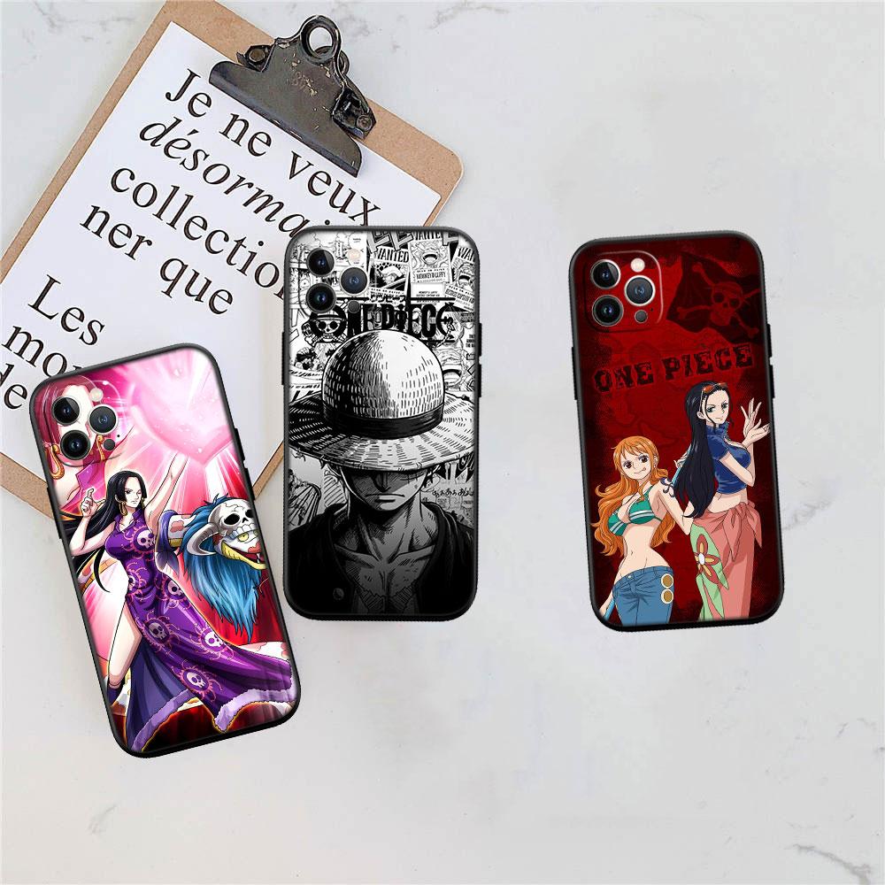 One Piece Soft Shell Phone Case for iPhone 16 15 14 13 12 Pro Max Plus Mini