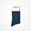 UNBDAY Women's 2-1 Gold Color Socks - Blue Green
