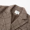 JOY SPEAKER Women's Retro Plaid Mid-length Wool Coat