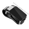1Pc Car Sun Visor Glasses Clips Interior Eyeglasses Storage Holder Compact Storage Auto Interior Accessory With Alloy Buckle