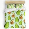 Summer Fruit Red Pomegranate Green Leaf Duvet Cover With Pillow Case Custom 3pcs Bedding Set Quilt Cover Double Bed Home Textile