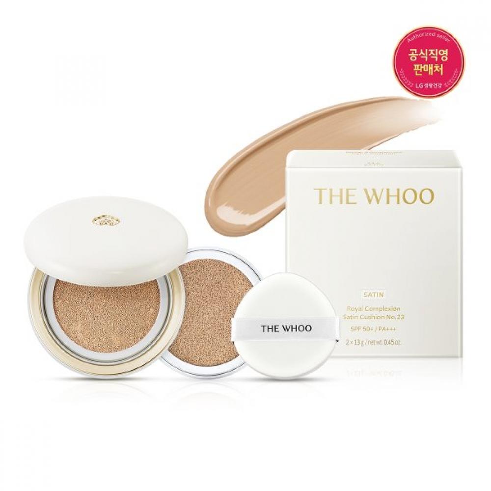 THE WHOO Набор с сатиновой пудрой-кушоном Royal Complexion Основной + Сменный