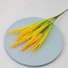 7 Forks Artificial Wheat Ears Rice Plant Bouquet Realistic Simulated Non Water Needed Easy To Care Indoor/Outdoor Decor