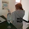 Женские свободные свитера с длинным рукавом и капюшоном с круглым вырезом, женские топы, однотонные толстовки