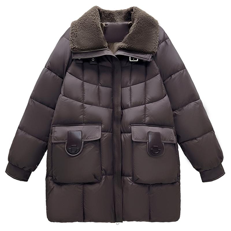 Fashion Woman Long Parkas Winter Coat Plus Size Loose Thick Warm Outerwears Elegant Women's Jackets