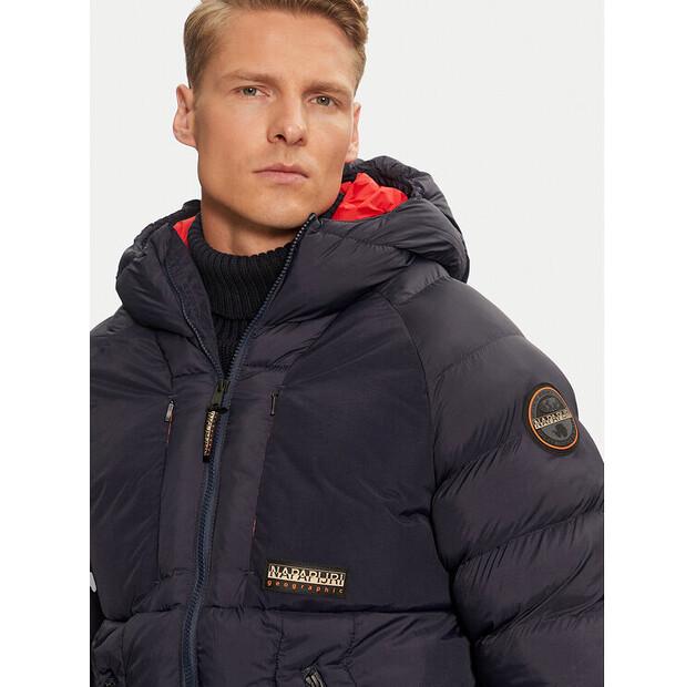 Зимняя куртка Napapijri Moesa NP0A4I1R Темно-синяя стандартного кроя