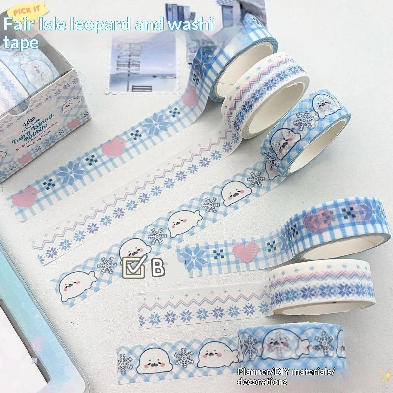 Wing Bow Grid Themed Decorative Tape Set 2/3Pcs INS Style Cute Adhesive Tapes for Journaling Gift Packing DIY Handcrafts
