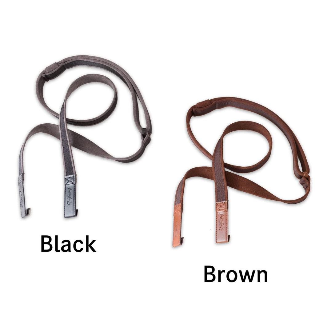 STRAPS Classical Guitar CLASSICAL DUAL BROWN RightOn! Strap, 2.5cm Wide, 108-163cm Long, HOOK,