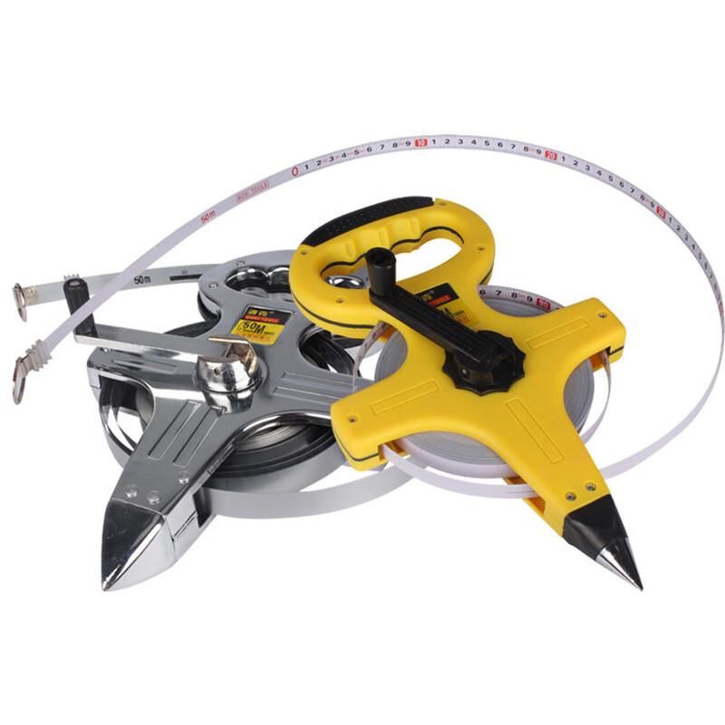 Stainless Steel Hand-cranked Surveying Tape Measure CN plug (adapter included)