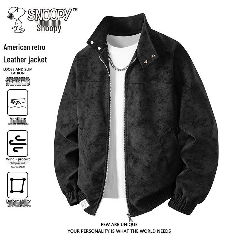SNOOPY Men's Casual American-Style Loose-Fit Spring/Autumn Jacket