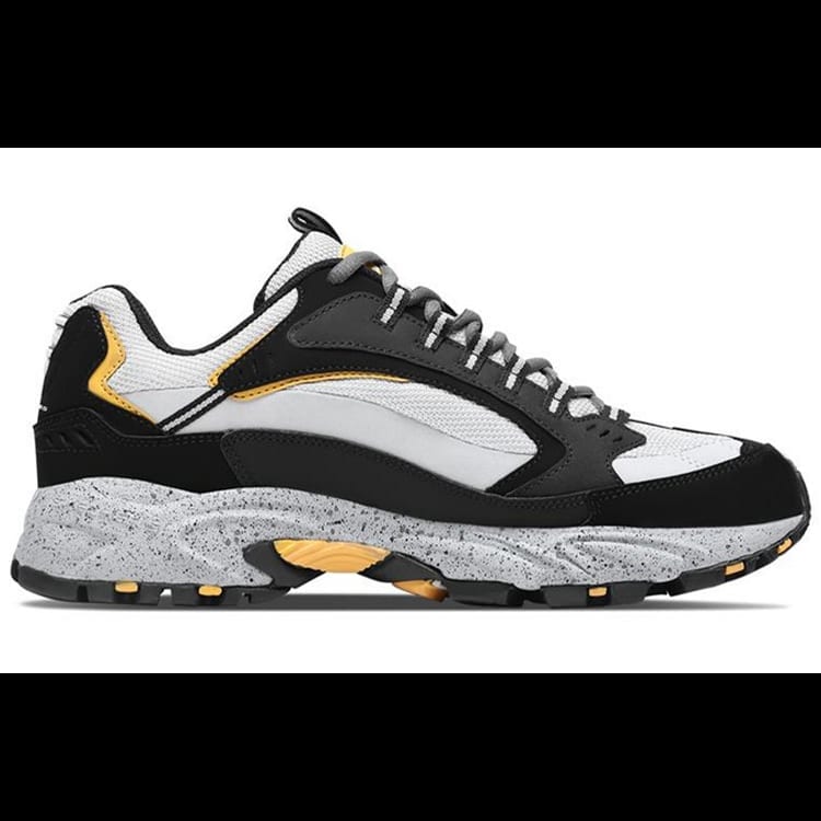 Skechers Серия Stamina Модные Платформа Цветные Блоки Амортизирующие Низкие Папины Кроссовки Для Мужчин Черный 51286-BKGY