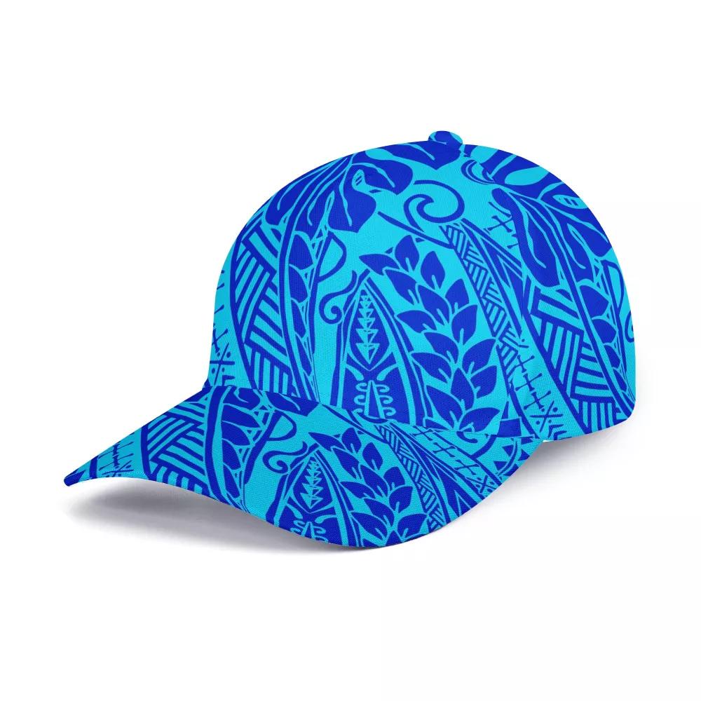 Fashion High Quality Outdoor Quick Dry Peaked Cap Hat Custom Logo Baseball Cap Polynesian Tribal Design Casual Hat
