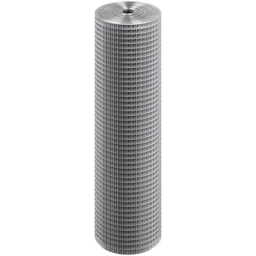 Hardware Cloth, 1/2 inch 24in x 50 ft 19 Gauge, Hot Dipped Galvanized Wire Mesh Roll, Chicken Wire Fencing, Wire Mesh for Rabbit Cages, Garden, Small