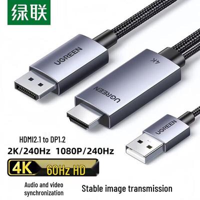 Ugreen Кабель-адаптер 4K 60 Гц HDMI 2.0 на DisplayPort 1.2