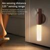 LED Motion Sensor Night Light Rechargeable Wooden Wall Light Magnetic Wall Light Bedroom Light Staircase Corridor Porch Light