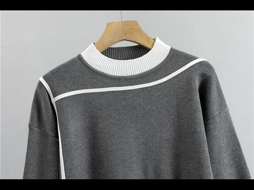 Spring & Autumn 2024 Women's Plus Size Fashion Knitted Two-Piece Suits