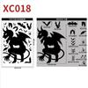 Halloween Giant Ghost Monster Ghost Shadow Window Sticker Witch Death Bat Skeleton Helloween Party Decor Electrostatic Sticker