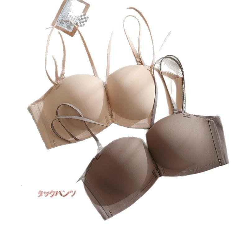 Light front buckle, beautiful back, four-corner cup underwear, women's seamless small breasts gather, close the secondary breasts, support the bra