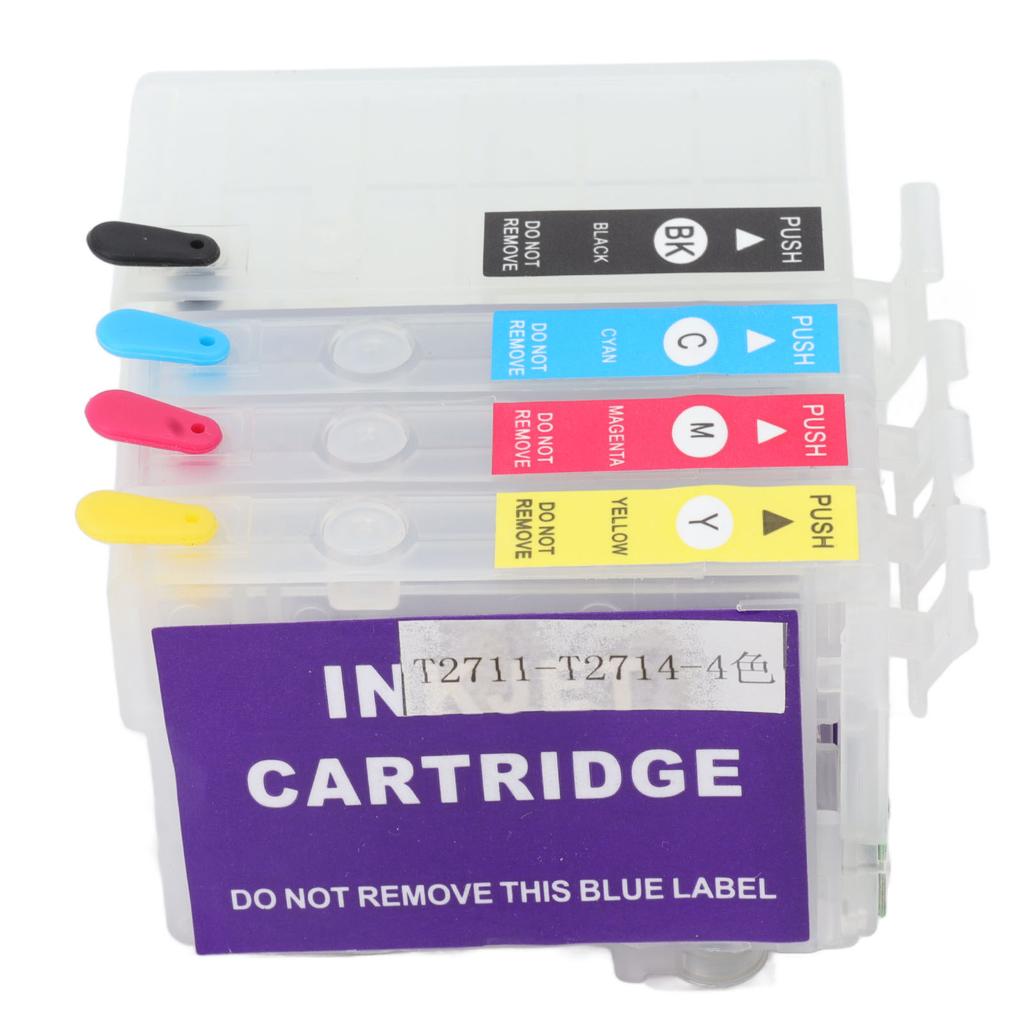 4 Colors Ink Cartridge with Permanent Chip Printer Refill Ink Box Replacement Black Cyan Magenta Yellow T252XL1 T252XL2