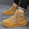 Autumn and Winter High-top Tooling Shoes Men's Breathable Leisure Outdoor Sports Trendy Shoes Young and Young Platform Martin Shoes