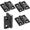 Set Of 4 Black Stainless Steel Hinges, Size 40x40 Mm, Stainless Steel Door Hinges, Foldable, Suitable For Room Doors, Garden Doors, And Entrance Doors