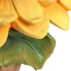 Polyresin Sunflower Bird Bath Indoor Outdoor Decorative Ornaments Bird Feeder