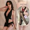 Sex underwear free secretary uniform backless hip wrap sexy one-piece dead library water neck hidden buckle suit