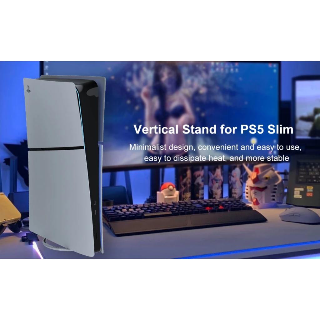 Металлическая вертикальная подставка для консоли PS5 Slim Disc и Digital с винтом, сменная подставка для консоли Playstation 5 Slim