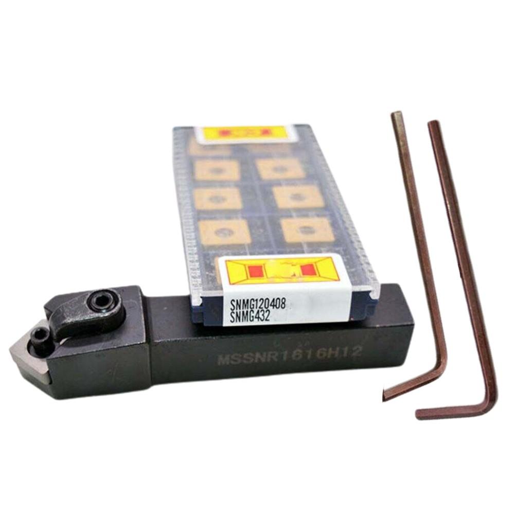 MSSNR1616H12 Токарный держатель +10 шт. твердосплавных пластин SNMG120408 SNMG432