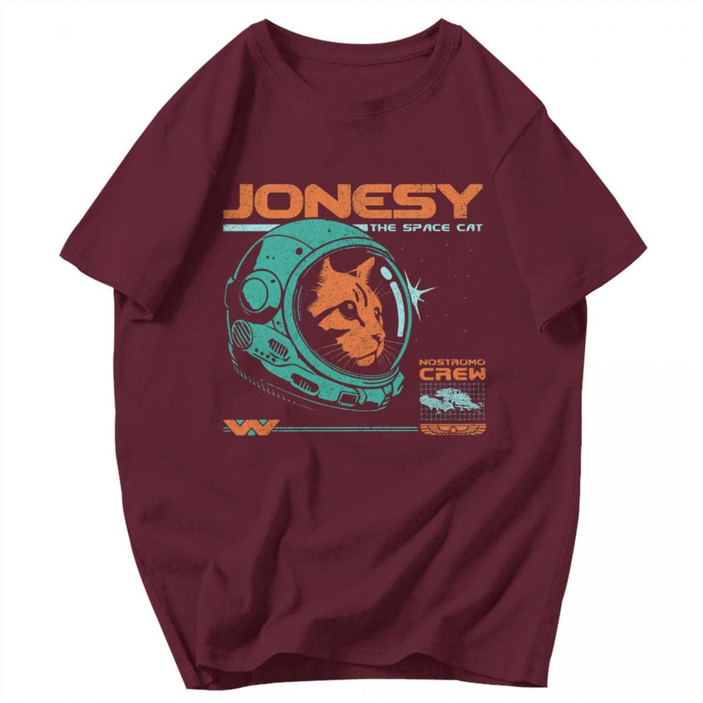 Мужская футболка Jonesy Выживание девяти жизней на борту «Ностромо» Отличная идея Графика Y2K Короткий рукав Унисекс Одежда Футболки