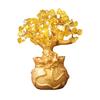 Golden Money Tree Ornament Bring Good Luck Fortune Lucky Bag Tree Resin