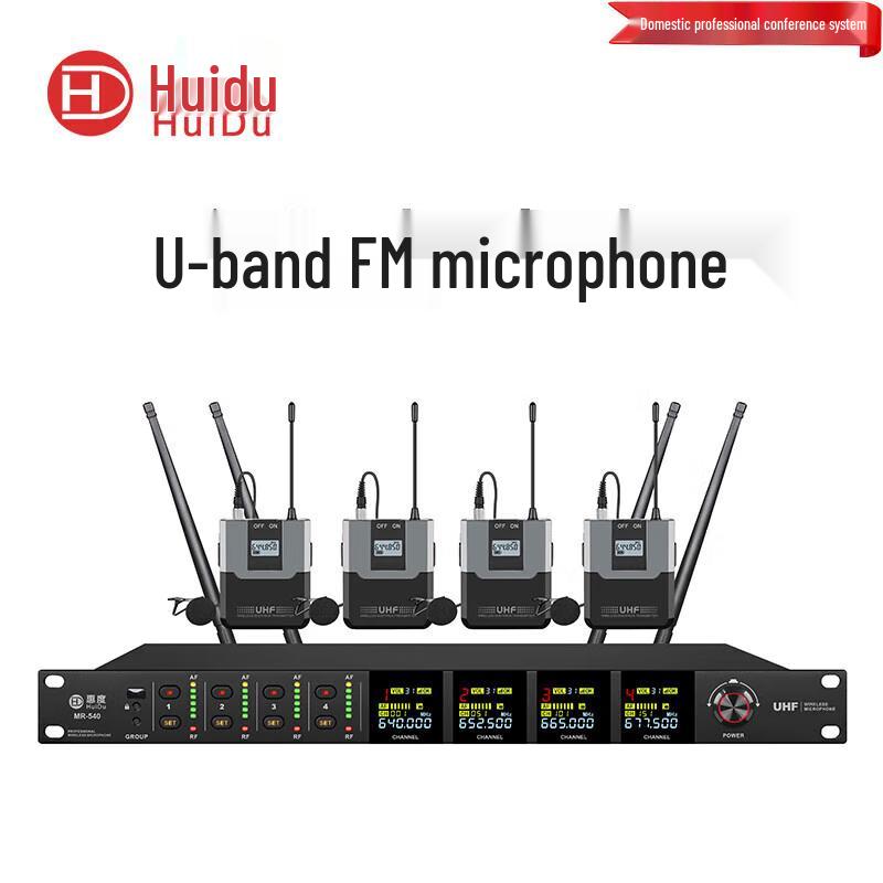 Huidu MR-540 Профессиональная 4-канальная беспроводная система петличных микрофонов (Китайская версия)