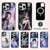 Крутой чехол для телефона G-Genshin-Impact-columbina для iPhone 17, 16, 15, 14, 13, 12, 11 Plus, Pro Max Магнитный для беспроводной зарядки Magsafe