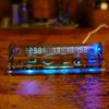 Настольные часы с цифровыми индикаторами на газоразрядных лампах (Nixie) Вакуумно-ламповые Цифровые Настольные Светящиеся ламповые часы Электронные часы Предметы для украшения комнаты Настольный подарок