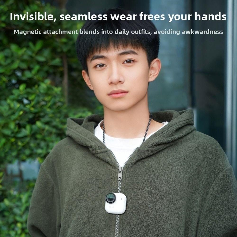 Adjustable Magnetic Neck Mount Suspension Neck Hanging Bracket for Insta360 GO Ultra Vlog Shooting