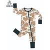 Baby Romper Bamboo Fiber Zip Sleepwear Newborn Thin Style