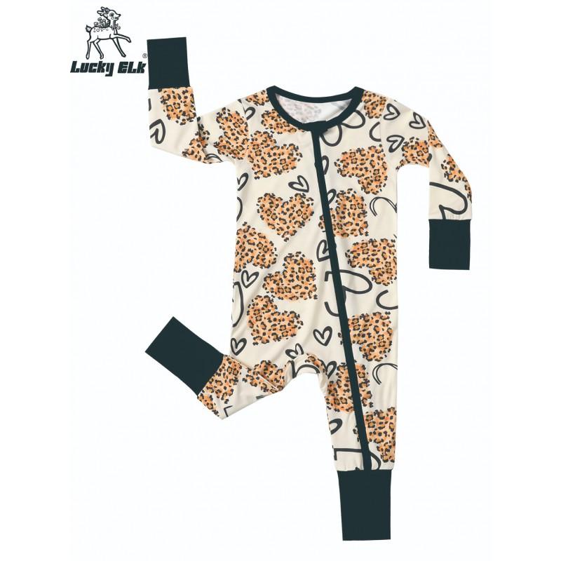 Baby Romper Bamboo Fiber Zip Sleepwear Newborn Thin Style