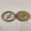 Nautical Solid Brass Vintage Finish 100 Years Calendar Compass with Robert Frost Poem