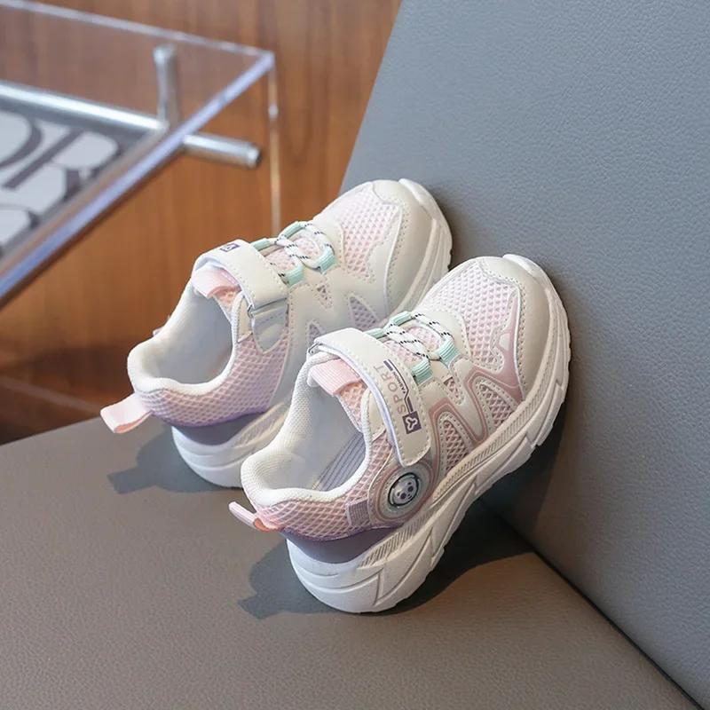 New Fashion Girls' Shoes Comfort Brand Child Sneaker Mesh Run Non Slip Boys' Shoes Versatile Trendy Sneakers Girl Tenis De Mujer