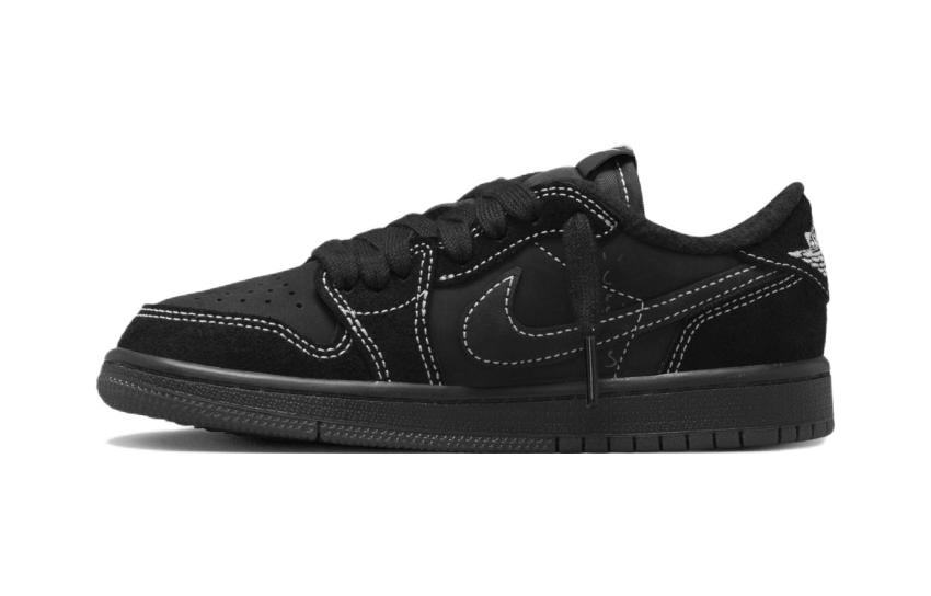 Air Jordan Travis Scott X Air Jordan 1 Retro Low OG SP PS 'Black Phantom' DO5442-001