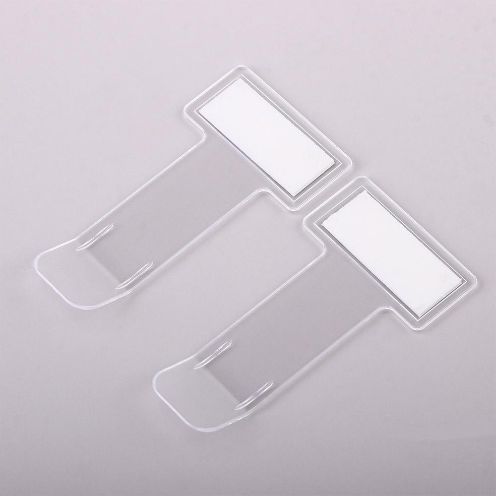 Clips T shape Transparent Card Clips Invoice Tickets Holder Permit Clip Parking Ticket Holder