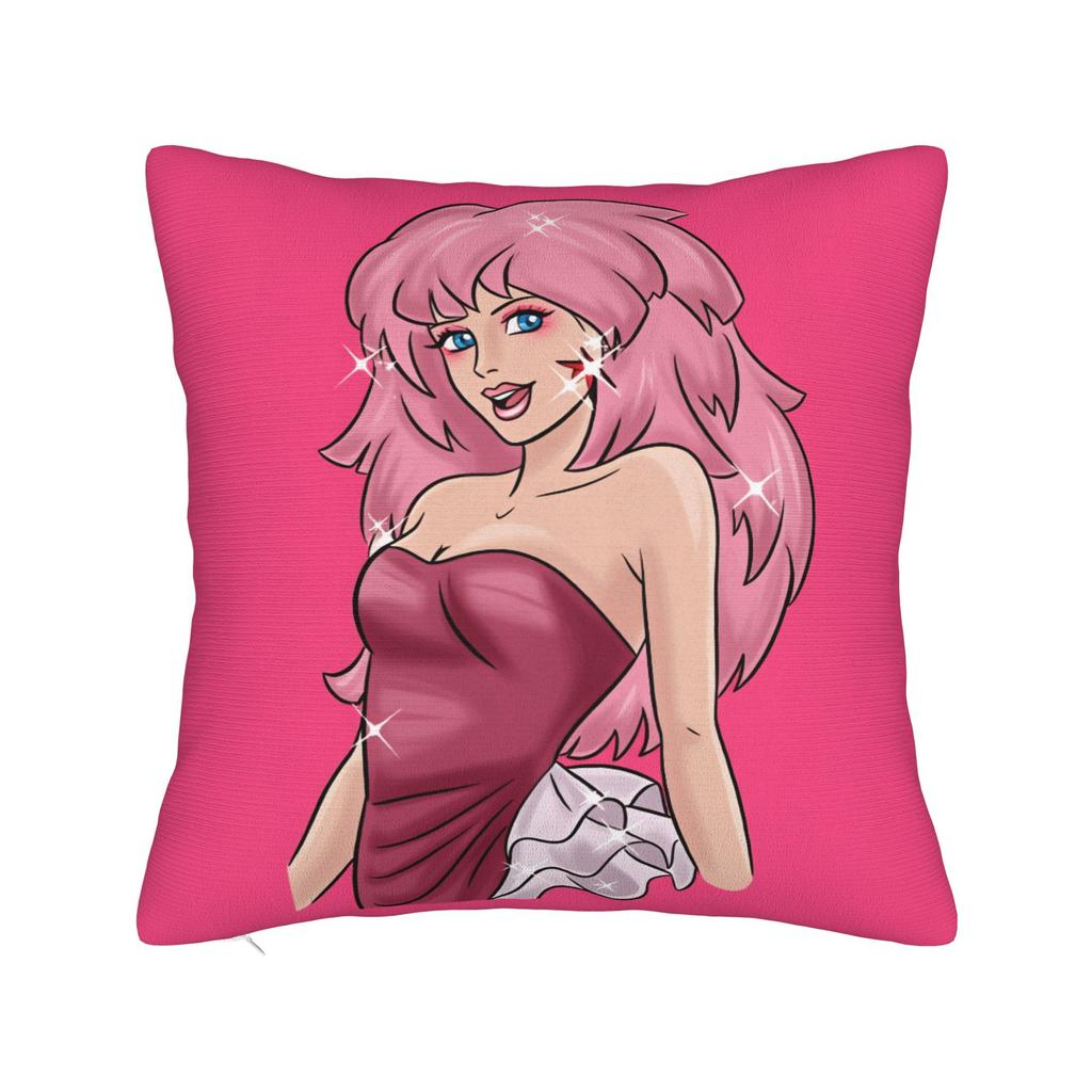 Kpop Style Jem And The Holograms Pillow Cover Comfy Cushion Cover Vintage Pillow Case For Sofa Couch Bed Living Room