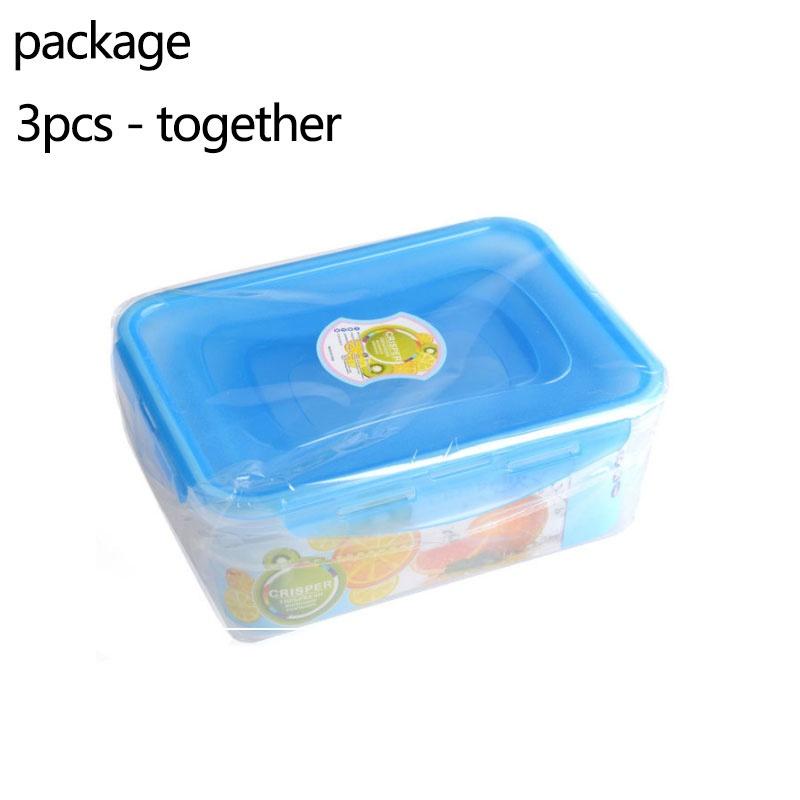 3 шт./лот кухонный контейнер соус еда коробка свежие фрукты закуски хранение здоровый пластиковый ящик ланч-бокс