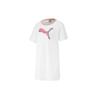 Puma Celebration Color Block Logo Printed Short Sleeve Dress Women Dresses White 585049-02