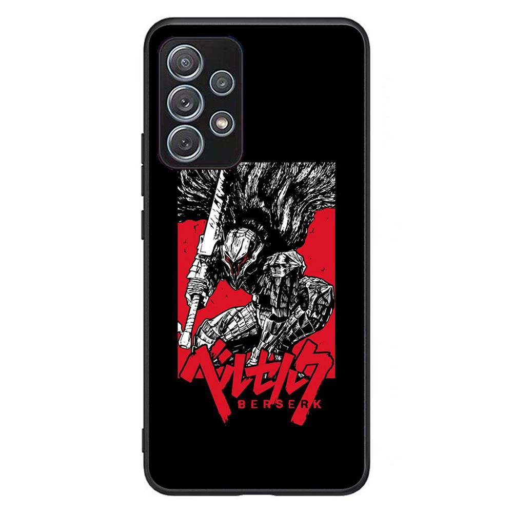 Чехол для телефона с аниме Berserk Guts для Samsung Galaxy A03s A10 A20 A21s A31 A40 A41 A42 A50 A51 A52 A70 A71 A72 A32 A82