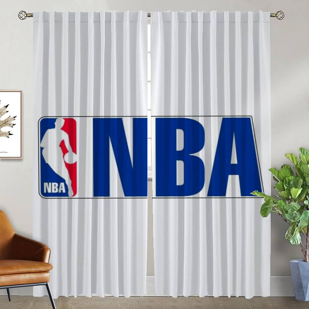 Шторы от комаров для гостиной N-NBA Blackout Curtain Partition Home Interior Curtains 2 Pieces Shades Kitchen Elegant