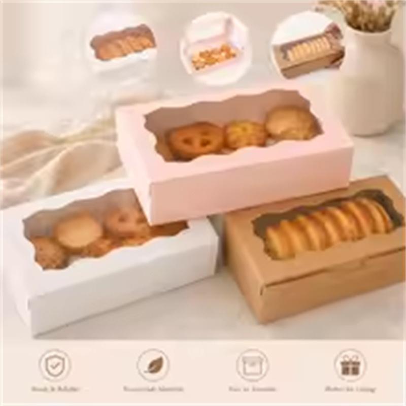 10/30 шт. Подарочные коробки из крафт-бумаги для печенья, хлеба, конфет и многого другого - Подходят для Дня благодарения, Рождества, свадеб, дней рождения