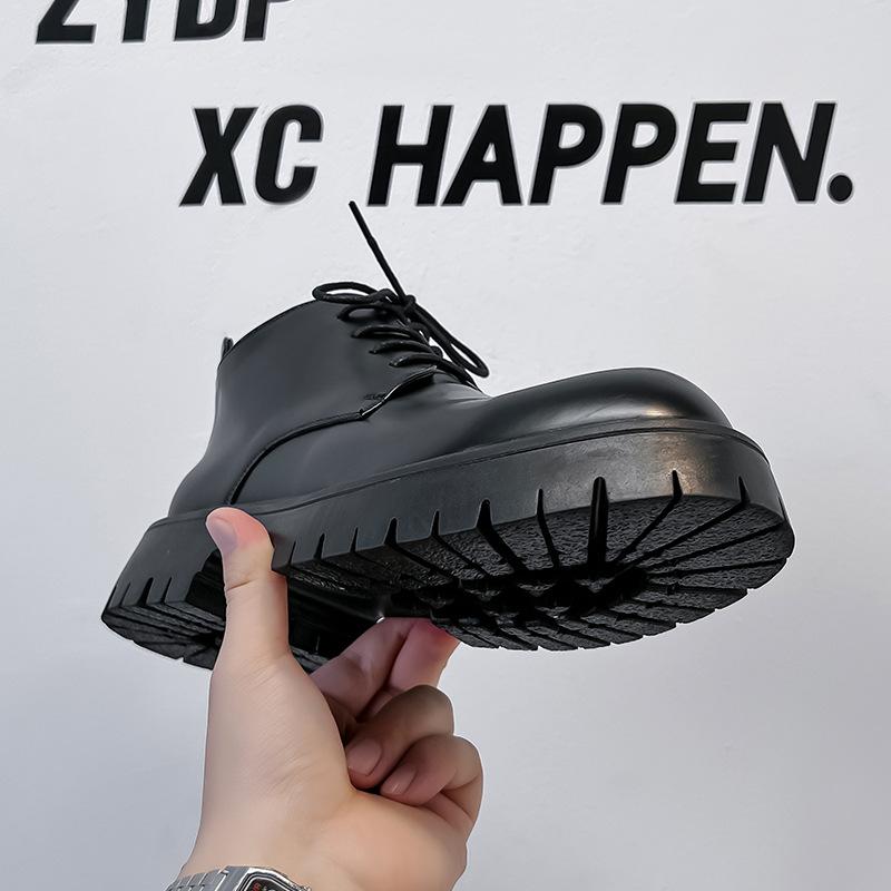 2024 Новые ботинки Мартина Мужские ботинки для инструментов Мужские короткие ботинки Платформа Большая голова Дерби 23009-A