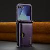 Ретро Чехол из Автомобильной Кожи для Телефона Samsung Galaxy Z Flip 7 Flip6 с Блокировкой RFID Защитой Шарнира Пряжкой Держателем для Карт Кошелек