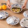 10/30/50Pcs Repeatable Aluminum Foil Insulation Cover Elastic Heat-Resistant Food Covers for Kitchen  Lock Aluminium Foil Storage Covers for Fruit